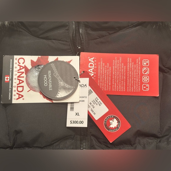 NWT $300 Canada Weather Gear Women’s XL Black Long Puffer Jacket Faux Fur Hood - Picture 11 of 16